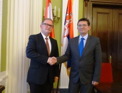 25 July 2017 National Assembly Deputy Speaker Arsic and Second President of the Austrian National Council Kopf